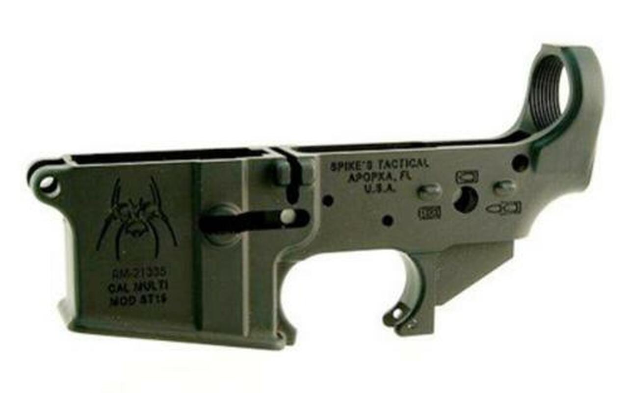 Spikes Lower Receiver Stripped ST-15 Spider, Bullet Marking