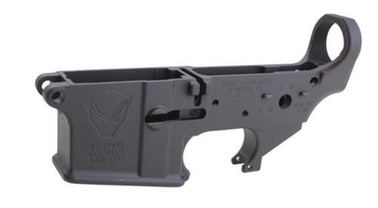 Spikes Lower Receiver Stripped - Honey Badger Logo