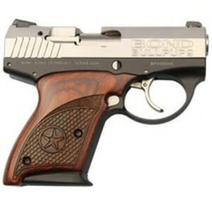 Bond Arms BullPup9 9mm 3.35" Barrel Rosewood Grip, SS Slide, 7rd Mag