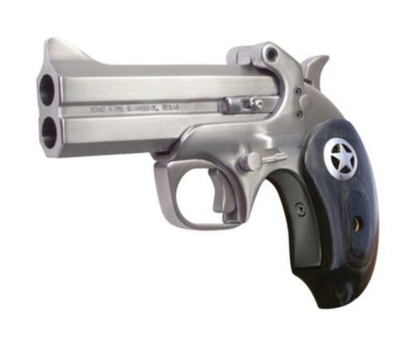 Bond Arms Ranger II .45 Colt/.410 4.25" Barrel, Matte Stainless Steel Finish, Black Ash Star Grip, Trigger Guard