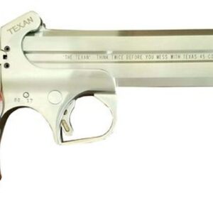 Bond Arms, The Texan, Derringer, 410 Ga 3"/45 Long Colt, 6" Barrel, Stainless Steel, With Trigger Guard, Fixed Sights, Rosewood Grips, 2Rd