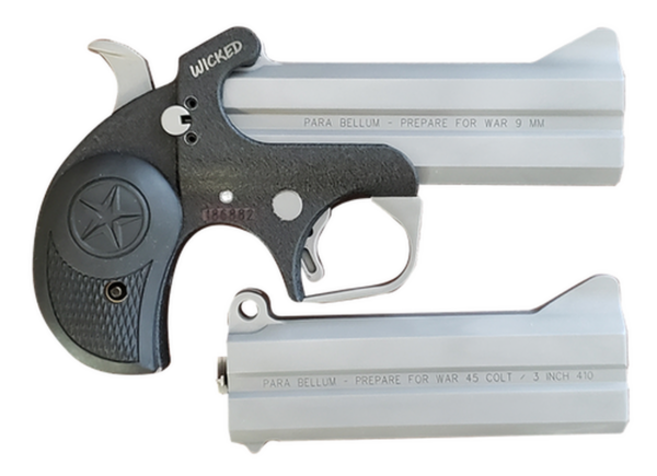 Bond Arms 9mm Wicked 9mm, 4.25" Barrel, 45/410 Barrel Included, Black, 2rd