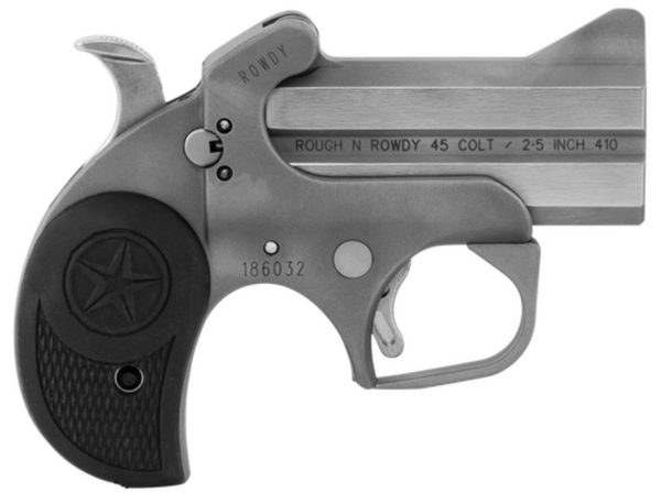 Bond Arms Rowdy 410/.45, 3" Barrel, Bead Blasted Stainless Steel, 2rd