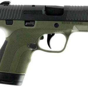 Honor Defense Honor Guard 9mm, 3.2", 7rd, OD Green Frame, Black Slide