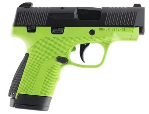 Honor Defense Honor Guard Sub-Compact 9mm, 3.2", 7rd, Acid Green