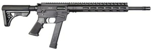 Freedom Ordnance FX9 9mm, 16" Barrel, Black, Plastic Grip, Uses Glock Style Magazines, 1 Mag, 31Rd