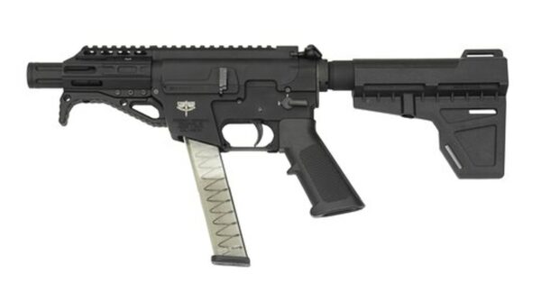 Freedom Ordnance FX9 9mm, 4.5" Barrel, Aluminum Frame, Black, Plastic Grip, Manual Safety, Uses Glock Style Magazines, 31Rd, 1 Magazine