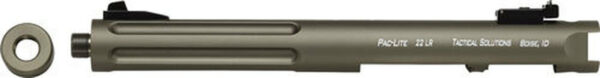 Tactical Solutions Pac-Lite Ruger Mark I,II,III, 6" Fluted Matte OD Green Barrel 22LR