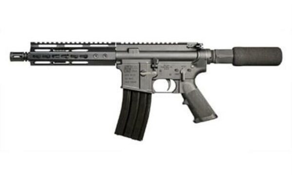 IO AR-15 Pistol, 223/5.56, 7" Barrel, Black, 7" Free Float KeyMod Rail 30Rd Mag