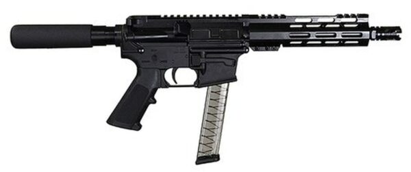 I.O. M215 ML-7, 9mm, 8.5" Barrel, 30rd, Buffer Tube, Black