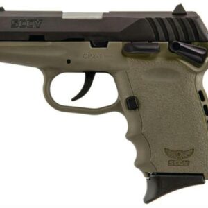 SCCY CPX-1 Manual Safety 9mm Caliber 3.1" Barrel, Dark Earth Frame 10rd Mag