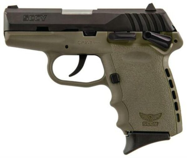 SCCY CPX-1 Manual Safety 9mm Caliber 3.1" Barrel, Dark Earth Frame 10rd Mag