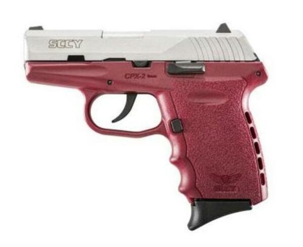 SCCY CPX-2 9mm, 3.1" Barrel, Crimson Frame/ SS Slide, 10rd