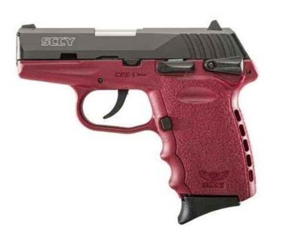 SCCY CPX-1 9mm, 3.1" Barrel, Crimson Frame, Black Slide, 10rd