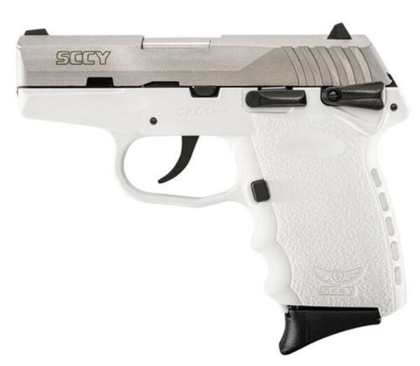 SCCY CPX-1, 9mm, 3.1", 10rd, White Polymer Grip, SS Slide