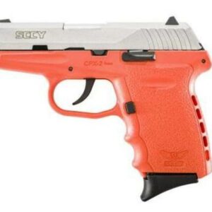 SCCY CPX-2 9mm, 3.1" Barrel, Orange Frame, SS Slide, 10rd