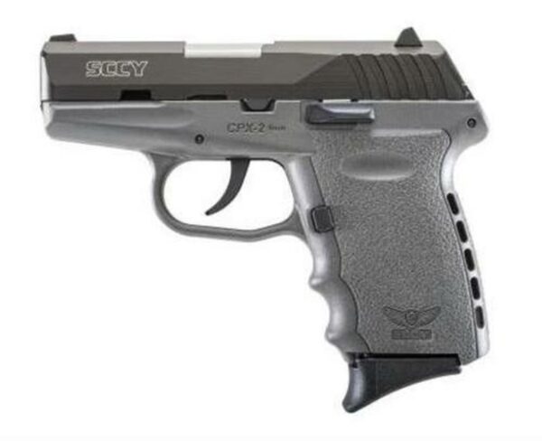 SCCY CPX-2 9mm, 3.1" Barrel, Gray Frame, Black Nitride Slide, 10rd
