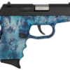 SCCY CPX-2 Carbon 9mm, 3.1" Barrel, Kryptek Pontus Grip, Black Stainless Steel Slide, 10rd