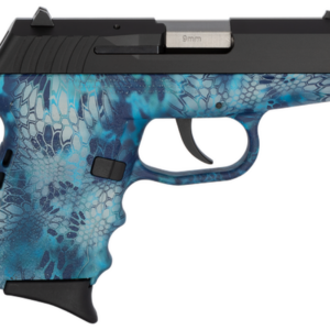 SCCY CPX-2 Carbon 9mm, 3.1" Barrel, Kryptek Pontus Grip, Black Stainless Steel Slide, 10rd