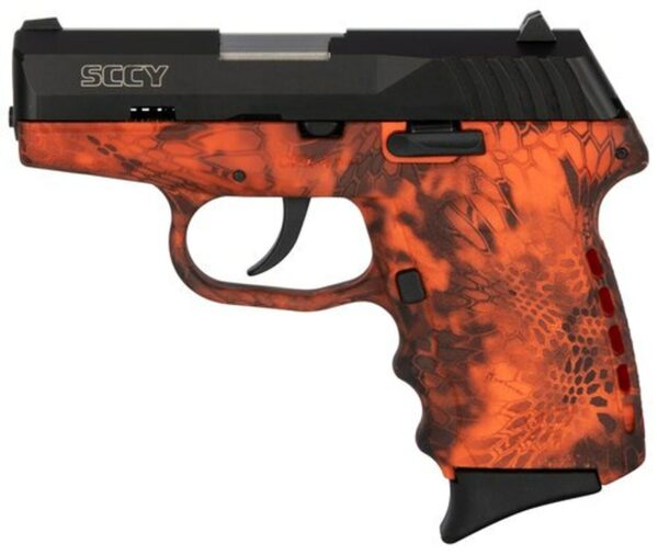 SCCY CPX-2 Carbon 9mm, 3.1" Barrel, Kryptek Inferno Polymer Grip, Black Stainless Steel Slide, 10rd
