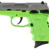 SCCY CPX-1 Carbon 9mm, 3.1" Barrel, Lime Grip, Stainless Steel Slide, 10rd
