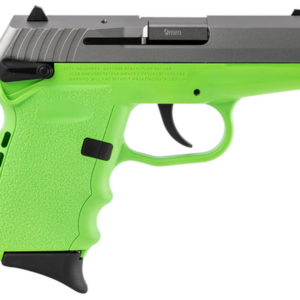 SCCY CPX-1 Carbon 9mm, 3.1" Barrel, Lime Grip, Stainless Steel Slide, 10rd