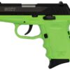 SCCY CPX-2 Carbon 9mm, 3.1" Barrel, Lime Grip, Black Stainless Steel Slide, 10rd