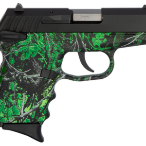 SCCY CPX-1 Carbon 9mm, 3.1" Barrel, Moon Shine Toxic Camo Grip, Black Stainless Steel Slide, 10rd