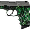 SCCY CPX-1 Carbon 9mm, 3.1" Barrel, Moon Shine Toxic Camo Grip, Stainless Steel Slide, 10rd