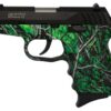 SCCY CPX-2 Carbon 9mm, 3.1" Barrel, Moon Shine Toxic Camo Grip, Black Stainless Steel Slide, 10rd