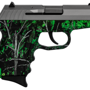 SCCY CPX-2 Carbon 9mm, 3.1" Barrel, Moon Shine Toxic Camo Grip, Stainless Steel Slide, 10rd