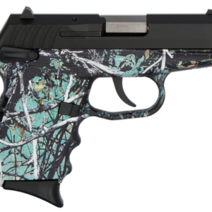 SCCY CPX-1 Carbon 9mm, 3.1" Barrel, Muddy Girl Serenity Grip, Black Stainless Steel Slide, 10rd