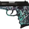 SCCY CPX-2 Carbon 9mm, 3.1" Barrel, Muddy Girl Serenity Grip, Black Stainless Steel Slide, 10rd