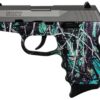 SCCY CPX-2 Carbon 9mm, 3.1" Barrel, Muddy Girl Serenity Grip, Stainless Steel Slide, 10rd