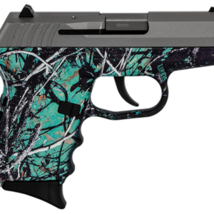 SCCY CPX-2 Carbon 9mm, 3.1" Barrel, Muddy Girl Serenity Grip, Stainless Steel Slide, 10rd