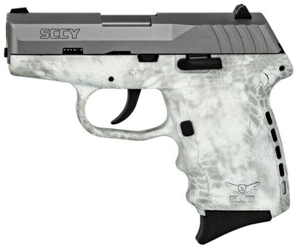 SCCY CPX-2 Carbon 9mm, 3.1" Barrel, Kryptek Yeti Grip, Stainless Steel Slide, 10rd