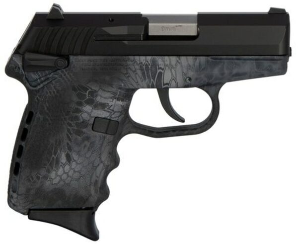 SCCY CPX-1 Carbon 9mm, 3.1" Barrel, Kryptek Typhon Polymer Grip, Black Stainless Steel Slide, 10rd