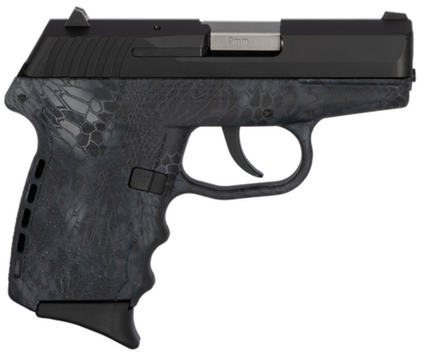 SCCY CPX-2 Carbon 9mm, 3.1" Barrel, Kryptek Typhon Polymer Grip, Black Stainless Steel Slide, 10rd
