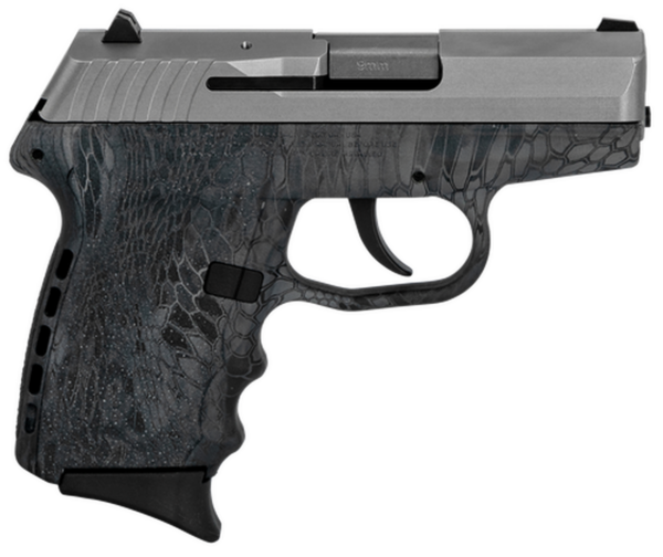 SCCY CPX-2 Carbon 9mm, 3.1" Barrel, Kryptek Typhon Polymer Grip, Stainless Steel Slide, 10rd