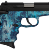 SCCY CPX-1 Carbon 9mm, 3.1" Barrel, Kryptek Pontus Grip, Black Stainless Steel Slide, 10rd