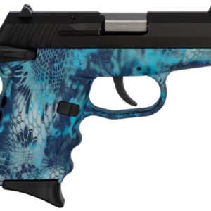 SCCY CPX-1 Carbon 9mm, 3.1" Barrel, Kryptek Pontus Grip, Black Stainless Steel Slide, 10rd