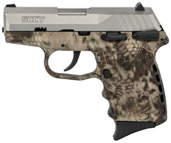 SCCY CPX-1 Carbon 9mm, 3.1" Barrel, Kryptek Highlander Grip, Stainless Steel Slide, 10rd