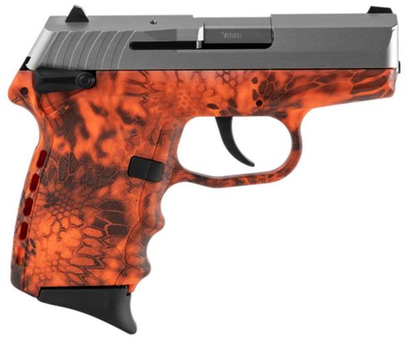 SCCY CPX-1 Carbon 9mm, 3.1" Barrel, Kryptek Inferno Grip, Stainless Steel Slide, 10rd