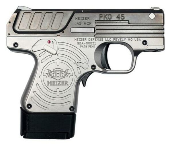 Heizer PKO45 ACP, 2.75" Barrel, 5rd, Gray Frame