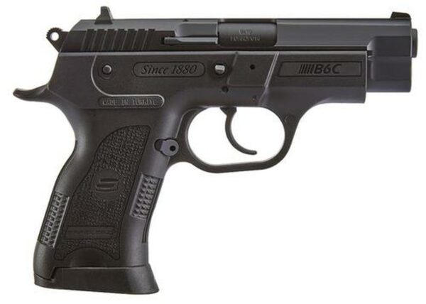 SAR USA B6C Compact 9mm, 3.8" Barrel, 13rd, 3-dot Sights, Black
