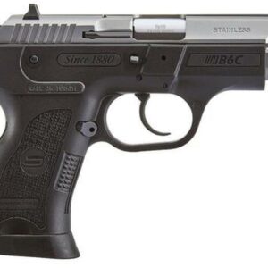 SAR USA B6C Compact 9mm, 3.8", 13rd, 3-Dot Sights, Stainless Steel Slide, Black Polymer Frame