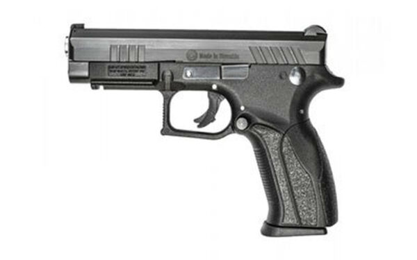 Grand Power Q100 9mm Double, 4.3", Black Polymer Grip, Black, 12rd