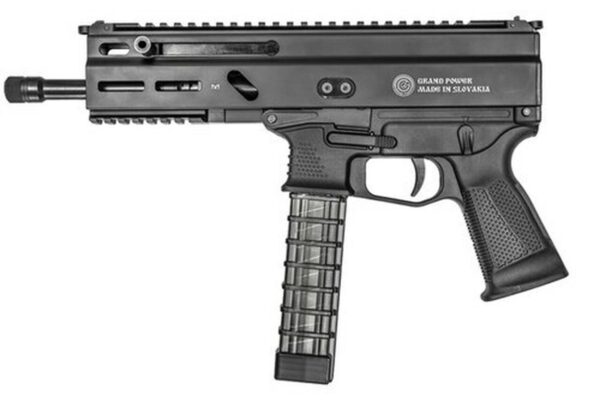 Grand Power Stribog SP9A1 Gen2 9mm, 8" Barrel, Hardcoat Anodized, M-Lok Rail, 3x30rd Mags