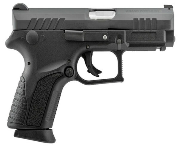 Grand Power Q1S Double 9mm, 3.35", Black Polymer Grip Black, 12rd