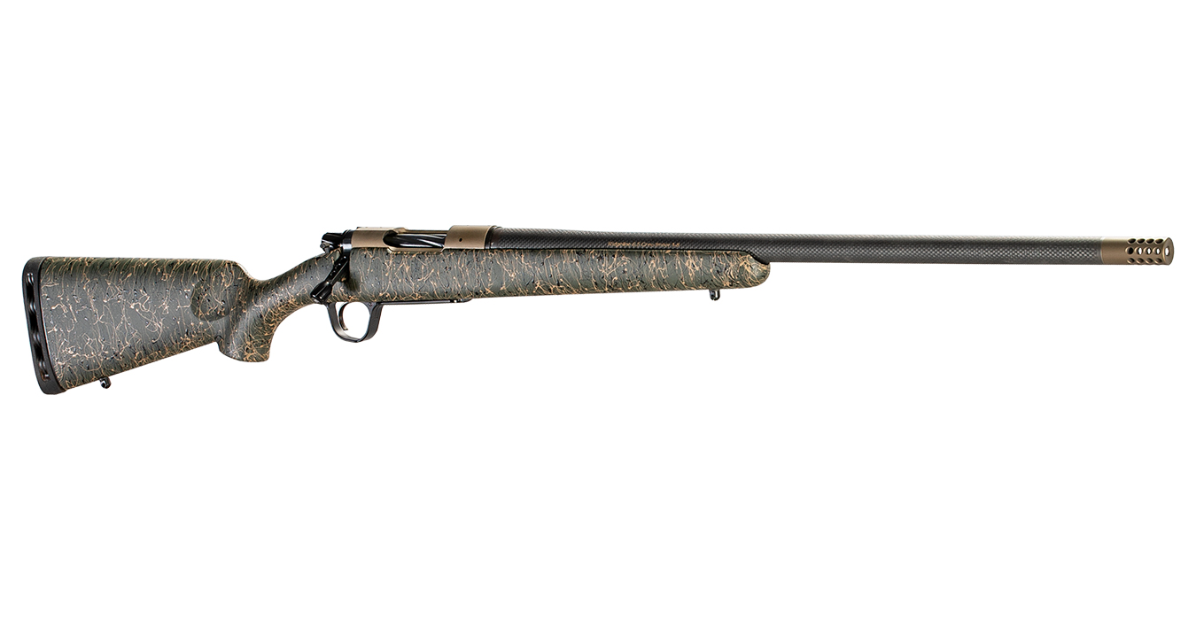 Ridgeline 300 WSM Bolt-Action Rifle with Green, Black and Tan Stock and Burnt Bronze Cerakote FInish - Bolt-Action Rifles | The Gun Shop